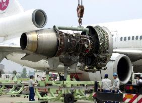 JAL DC-10 engine to be examined